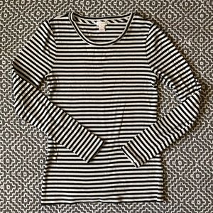 J. Crew Ribbed Long Sleeve Top